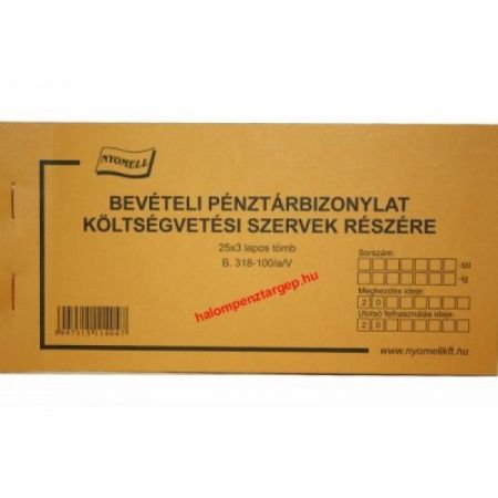 Bevételi pénztárbizonylat