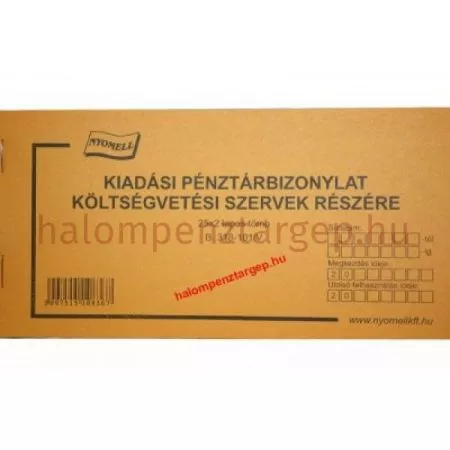Kiadási pénztárbizonylat