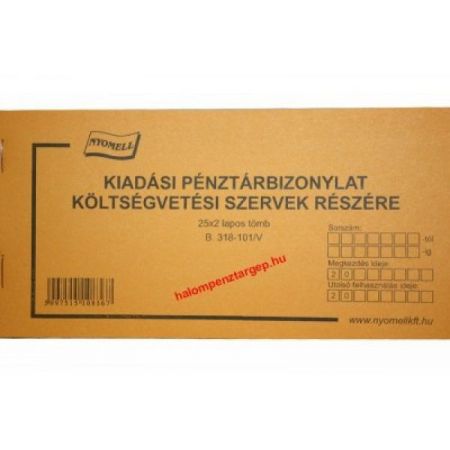 Kiadási pénztárbizonylat