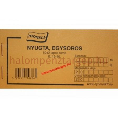 Nyugta tömb